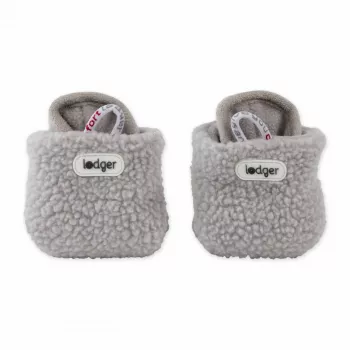 Lodger Slipper Teddy Baby Slippers, Storm, 12-18 Months