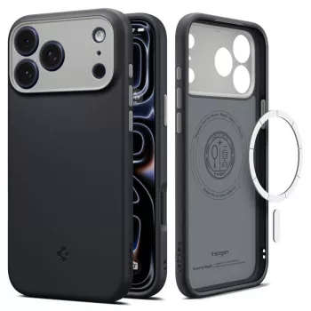 Coque MagSafe Spigen Nano Pop Mag pour iPhone 18 Pro / 17 Pro – Black Sesame