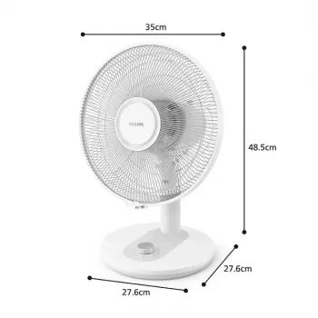 Ventilateur de table Philips 1000 Series, blanc