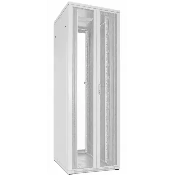 Armoire serveur DSIT 47U 19 pouces, doubles portes perforées avant et arrière, blanche, 800x1000x2200 mm (DS8047DD-W)