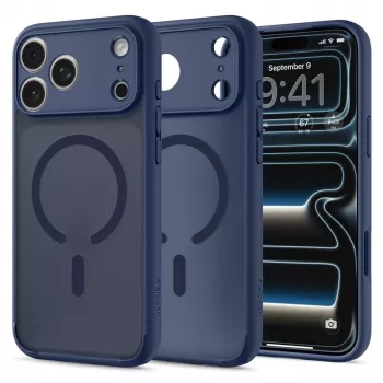 Coque Spigen Ultra Hybrid MagSafe pour iPhone 17 Pro / 18 Pro - Frost Deep Blue