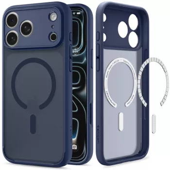 Coque Spigen Ultra Hybrid MagSafe pour iPhone 17 Pro / 18 Pro - Frost Deep Blue