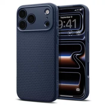 Coque Spigen Liquid Air pour iPhone 18 Pro / 17 Pro - Navy Blue
