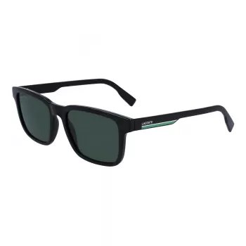 Lunettes de soleil rectangulaires homme Lacoste L997S-1, noir/gris, 54 mm