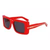 Lunettes de soleil cat eye femme Ferragamo SF2032S-600, monture rouge, verres dégradé gris, 55/19/140 mm