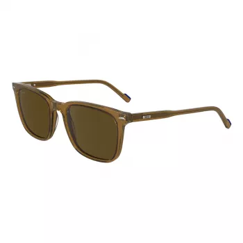 Lunettes de soleil rectangulaires homme ZEISS ZS24545S-200, monture noire, verres gris en polycarbonate, 53-19-145 mm, protection UV400 100 %