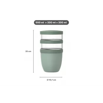 Boîte repas isotherme MEPAL Thermo Lunchpot Ellipse Nordic Sage 700 ml 107658094700