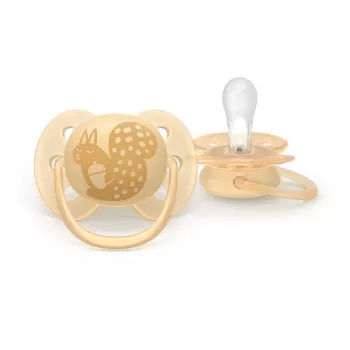 Sucette Philips Avent Ultra Soft DECO 6-18 mois, lot de 2