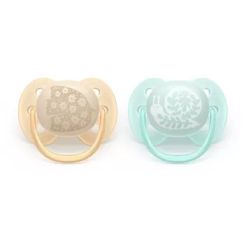 Sucette Philips Avent Ultra Soft DECO 0-6 mois, lot de 2