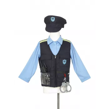 Déguisement de policier Souza! avec chapeau et accessoires, âge 4-7