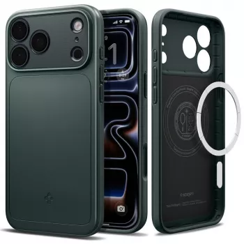 Coque MagSafe Spigen Thin Fit pour iPhone 18 Pro Max / 17 Pro Max - Abyss Green