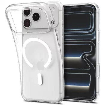 Coque MagSafe SPIGEN Liquid Crystal pour iPhone 17 Pro Max / 18 Pro Max transparent/blanc