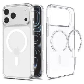 Coque MagSafe SPIGEN Liquid Crystal pour iPhone 17 Pro Max / 18 Pro Max transparent/blanc