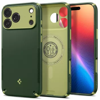 Coque MagSafe Spigen Nano Pop Hybrid Mag pour iPhone 17 Pro / 18 Pro - verte