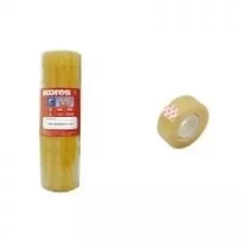 Ruban adhésif Kores transparent PP 19 mm x 33 m, 8 rouleaux (K51319)
