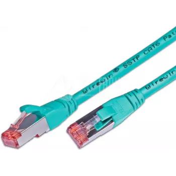 Câble réseau patch Cat6 S/FTP Wirewin PKW-PIMF-KAT6 25.0 TK, 25 m, turquoise