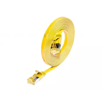 Câble patch Cat6a U/FTP Wirewin SLIM PKW-STP-SLIM-K6A 0.1 GE, 0,1 m, jaune