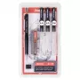 ARISTO mg1 pro College ensemble de stylos techniques, 3 stylos 0,25 / 0,35 / 0,50 mm, 6 pièces (AR64308)