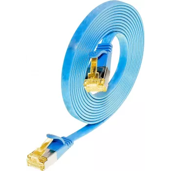 Câble réseau slim Cat6a U/FTP Wirewin, 0,1 m, bleu PKW-STP-SLIM-K6A 0.1 BL