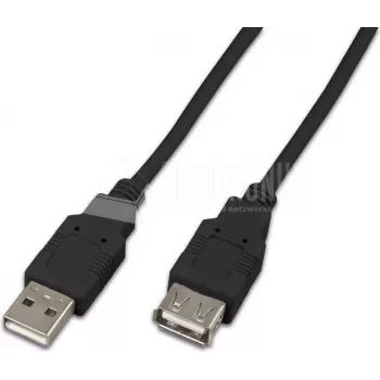 Câble prolongateur USB 2.0 Wirewin USB A-A MF 0.5 SW, 0,5 m, noir