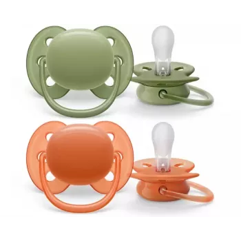 Sucette Philips Avent Ultra Soft neutre 18M+ (lot de 2)