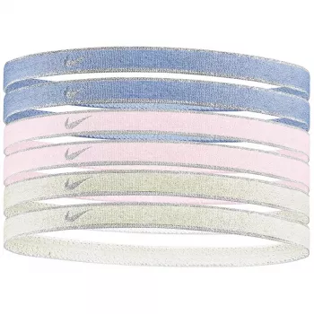 Bandes de cheveux Nike Swoosh Sport lot de 6, violet métallisé, rose, jaune N1002008511OS