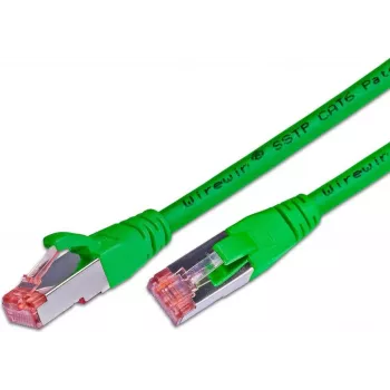 Câble de brassage réseau Wirewin Cat6a S/FTP, 1 m, vert PKW-PIMF-KAT6A 1.0 GN