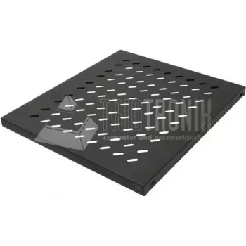 Cache arrière Wirewin SHELF 400 1U BL pour étagère de rack, noir