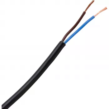 HEINRICH KOPP H03VV-F Câble PVC souple noir 2x0,75mm² 10m 152210845