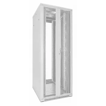 Rack serveur DSIT 47U 19 pouces 800x800x2200 mm blanc avec doubles portes perforées DS8847DD-W