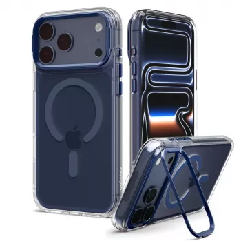 Coque MagSafe SPIGEN Ultra Hybrid Optik S pour iPhone 17 Pro Max / 18 Pro Max - transparent/bleu profond
