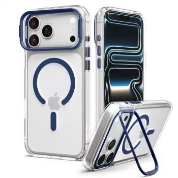 Coque MagSafe SPIGEN Ultra Hybrid Optik S pour iPhone 17 Pro Max / 18 Pro Max - transparent/bleu profond