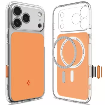 SPIGEN Ultra Hybrid T MagSafe iPhone 17 Pro / 18 Pro orange brillant
