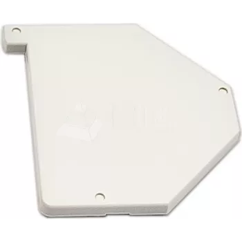Cache rail DIN Wirewin WKS droit - cache en plastique pour support rail DIN keystone, gris clair