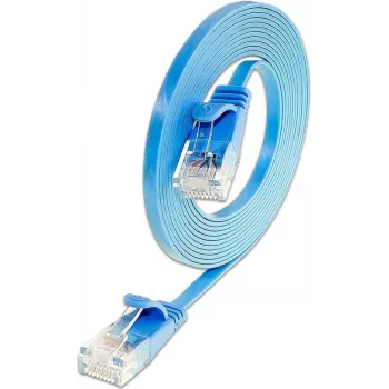 Câble patch SLIM Cat.6 U/UTP Wirewin 1,5 m bleu PKW-SLIM-KAT6 1.5 BL