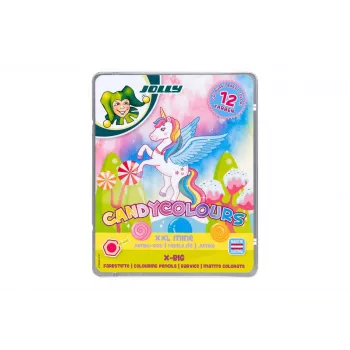 Crayons de couleur JOLLY X-BIG CANDYCOLOURS couleurs assorties, 12 pièces (3099-0137)