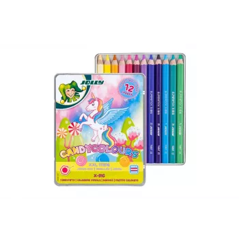 Crayons de couleur JOLLY X-BIG CANDYCOLOURS couleurs assorties, 12 pièces (3099-0137)