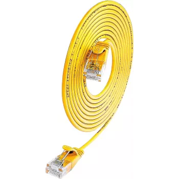 Câble SLIM-Light Wirewin SLIM UL6 1 GE Cat.6, U/UTP, 1,0 m, jaune (PKW-LIGHT-K6 1.0 GE)