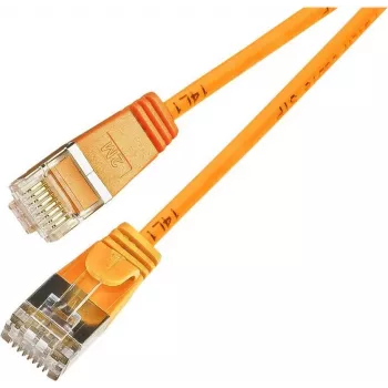 Câble patch Cat6 F/FTP Wirewin Triotronik PKW-LIGHT-STP-K6 10.0 OR, RJ45 mâle vers mâle, 10 m, orange