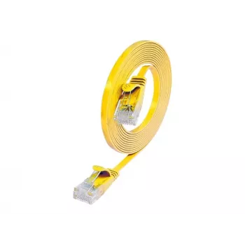 Câble patch Ethernet Slim Cat.6 Wirewin SLIM U6 25 GE, U/UTP, 25 m, jaune, PKW-SLIM-KAT6 25.0 GE