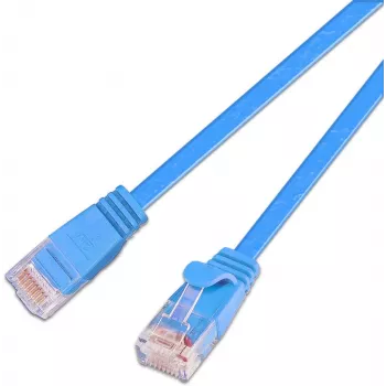 Câble de raccordement SLIM Cat.6 Wirewin SLIM S6 25 BL, STP(PIMF), 25 m, bleu PKW-STP-SLIM-KAT6 25.0 BL