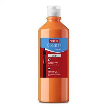 Peinture tempera liquide ARISTO Cromar orange 500 ml, 1 flacon (AR30910)