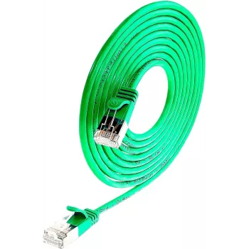 Câble de raccordement blindé Wirewin Triotronik PKW-LIGHT-STP-K6 0.15 GN Cat6, vert, 0,15 m