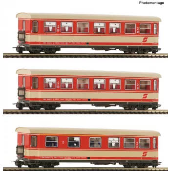 Coffret Roco 6240004 H0e 3 pièces voitures voyageurs ÖBB