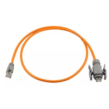 Câble de raccordement industriel Wirewin Cat6A S/FTP PUR, IP67 RJ45, 1 m, orange PKW-I1-SF-K6A-PUR 1.0 OR