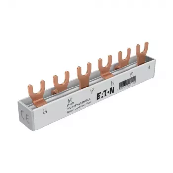 Barre de distribution à fourches triphasée Eaton EVGK-3PHAS/6MODUL 63A 400V 6 modules (EP-501075)