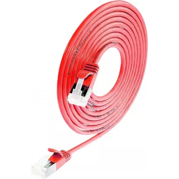 Câble patch Light rond Wirewin U/FTP Cat 6a rouge 2,0 m slim flexible PoE (PKW-LIGHT-STP-K6A 2.0 RT)