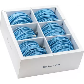 Câble de raccordement Slim Cat6a U/FTP Wirewin SLIM-LS-K6A 3.0 BL 36, 3 m, bleu, pack de 36