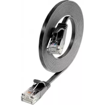 Câble de raccordement Slim Cat.6 U/UTP Wirewin, 2 m, noir (PKW-SLIM-KAT6 2.0 SW)