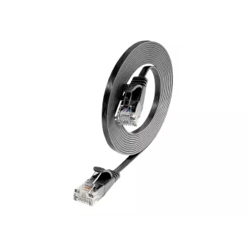 Câble de raccordement Slim Cat.6 U/UTP Wirewin, 2 m, noir (PKW-SLIM-KAT6 2.0 SW)